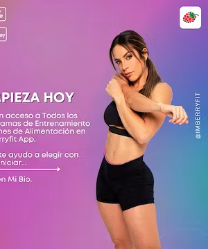 Sponsored Instagram post from @imberryfit