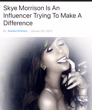 Skye Morrison's energy is contagious! The free spirited unapologetic influencer with passion and purpose!