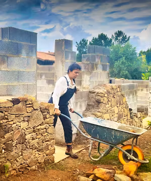 Indigo Escape: Renovating an abandoned stone house and farm in Portugal