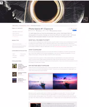 Blog post: Travel, Healthy Lifestyle, Photograpy