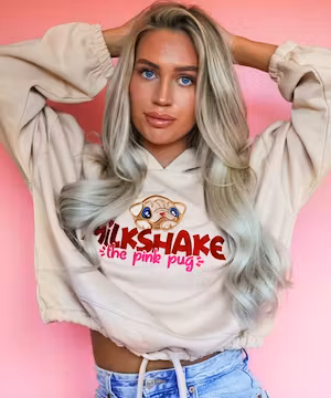 Instagram post by Unicorn Pug @milkshakethepug