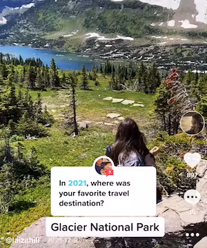 Sponsored TikTok video @laizahill - Road Trip USA