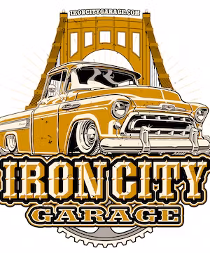 Original Instagram post from @ironcitygarage, Executed by Patina Pete himself