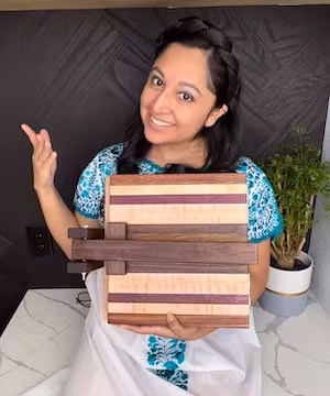 Latina DIYer inspiring you to learn to use those power tools!